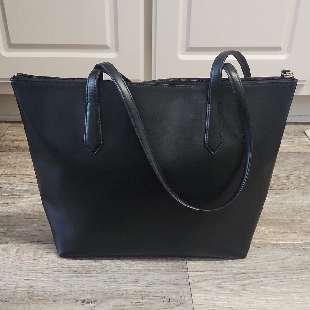Kate Spade Black Tote with White Bow Accent - Picture 8 of 14